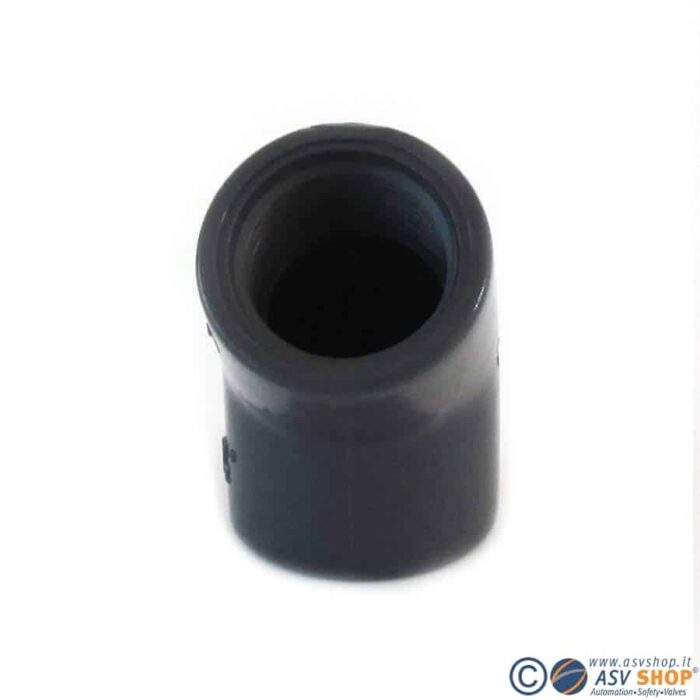 Gomito filettato PVC 45