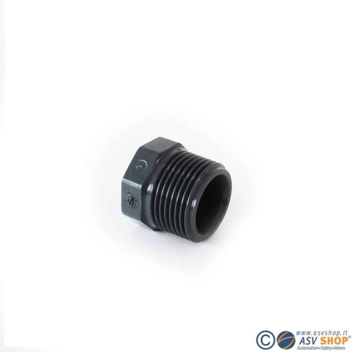 Tappo filettato in PVC-U