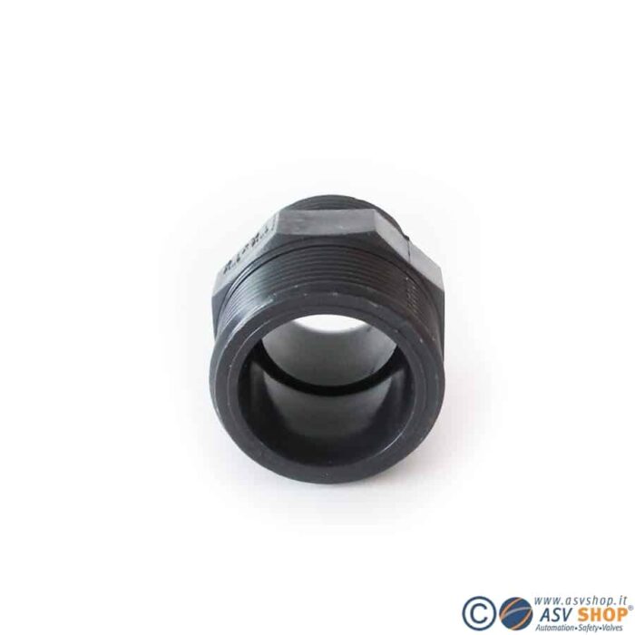 Nipplo ridotto filettato maschio in PVC-U - immagine 3