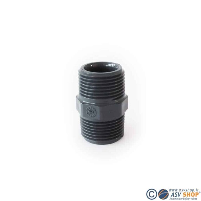 Nipplo filettato maschio in PVC-U - immagine 3