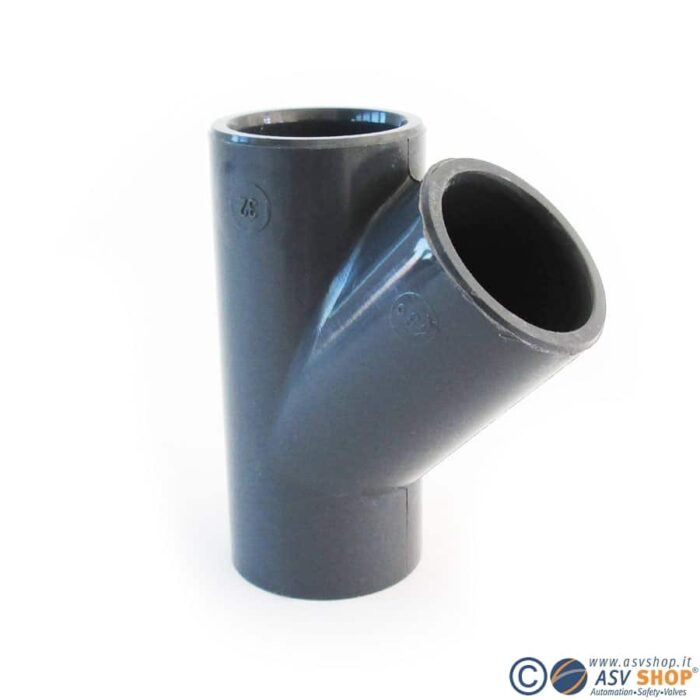 Tee 45° in PVC-U