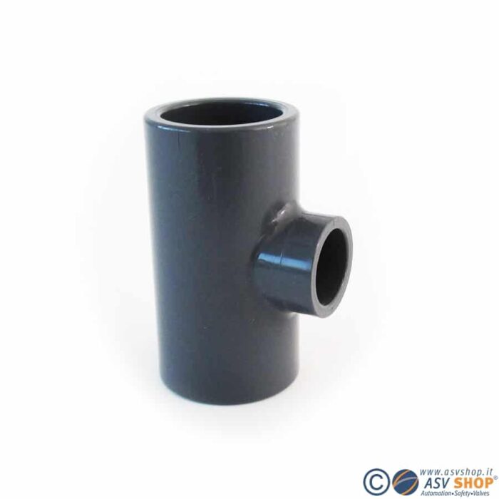 Tee ridotto 90° in PVC-U