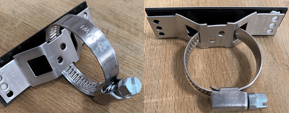 supporto brevettato Stell retro etichette per tubazioni - supporti per il fissaggio