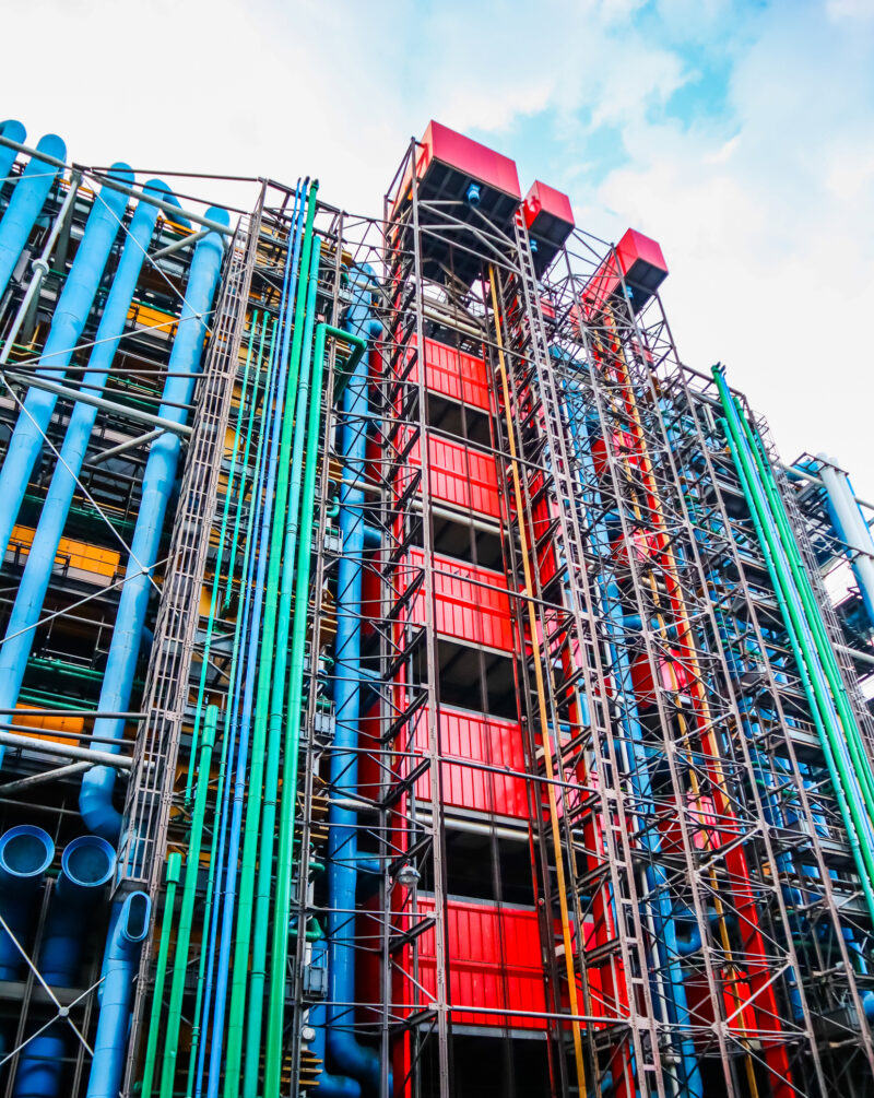 CENTRE POMPIDOU Tubazioni colorate