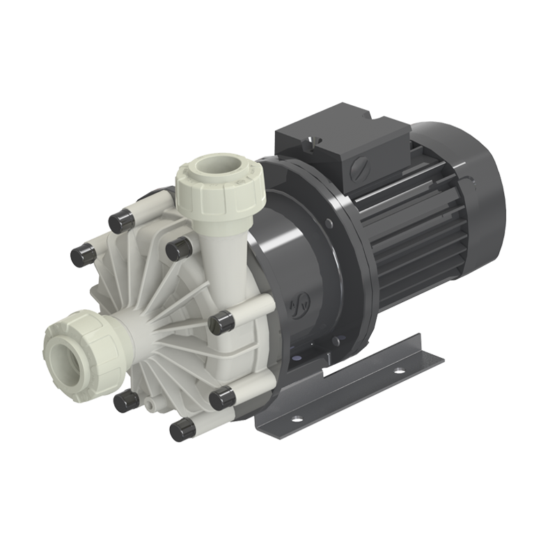 Pompa magnetica Stubbe SHM in polipropilene con motore elettrico integrato